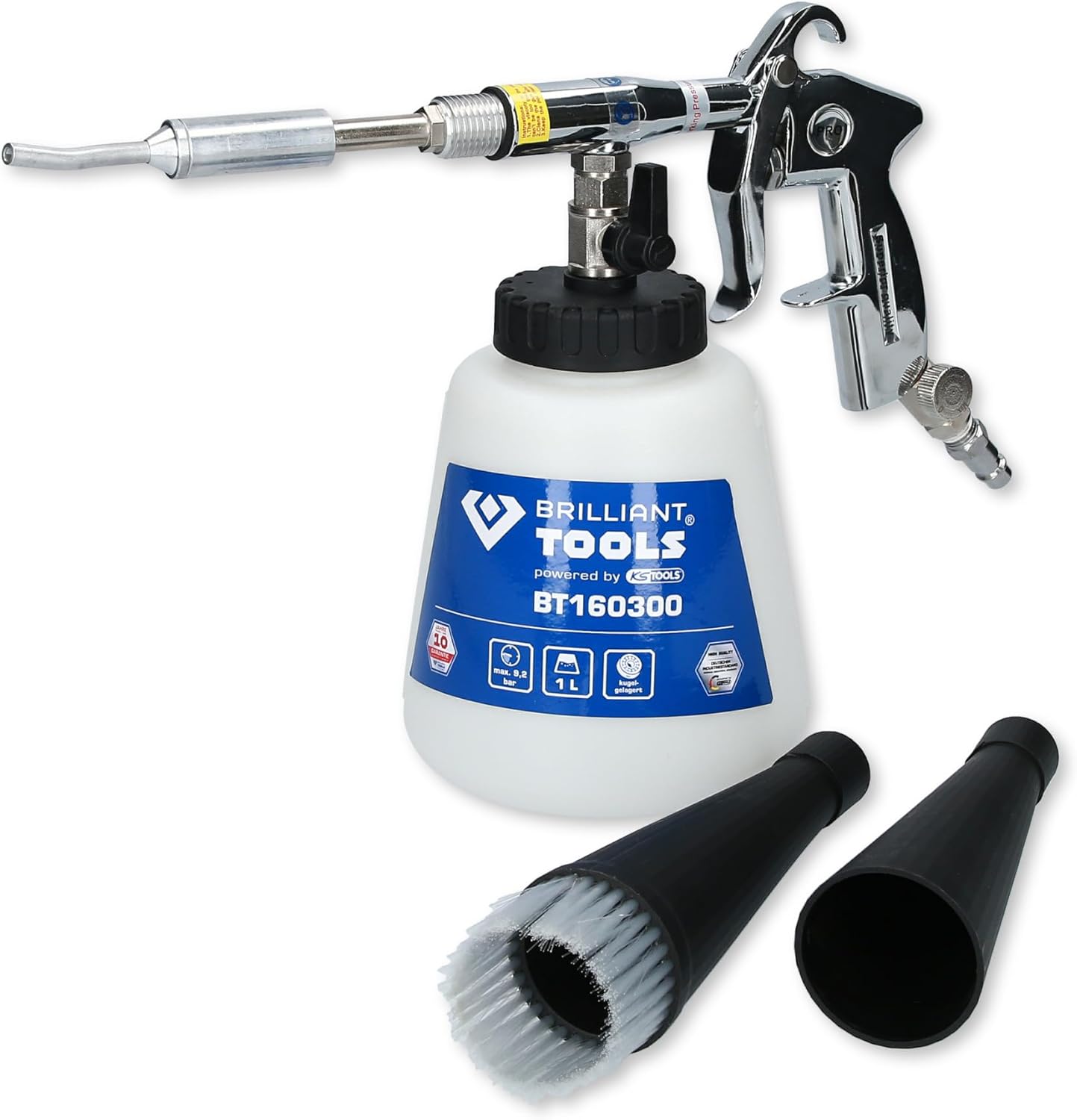 KS Tools Powerful Compressed Air Cleaning Gun with Adjustable Pressure